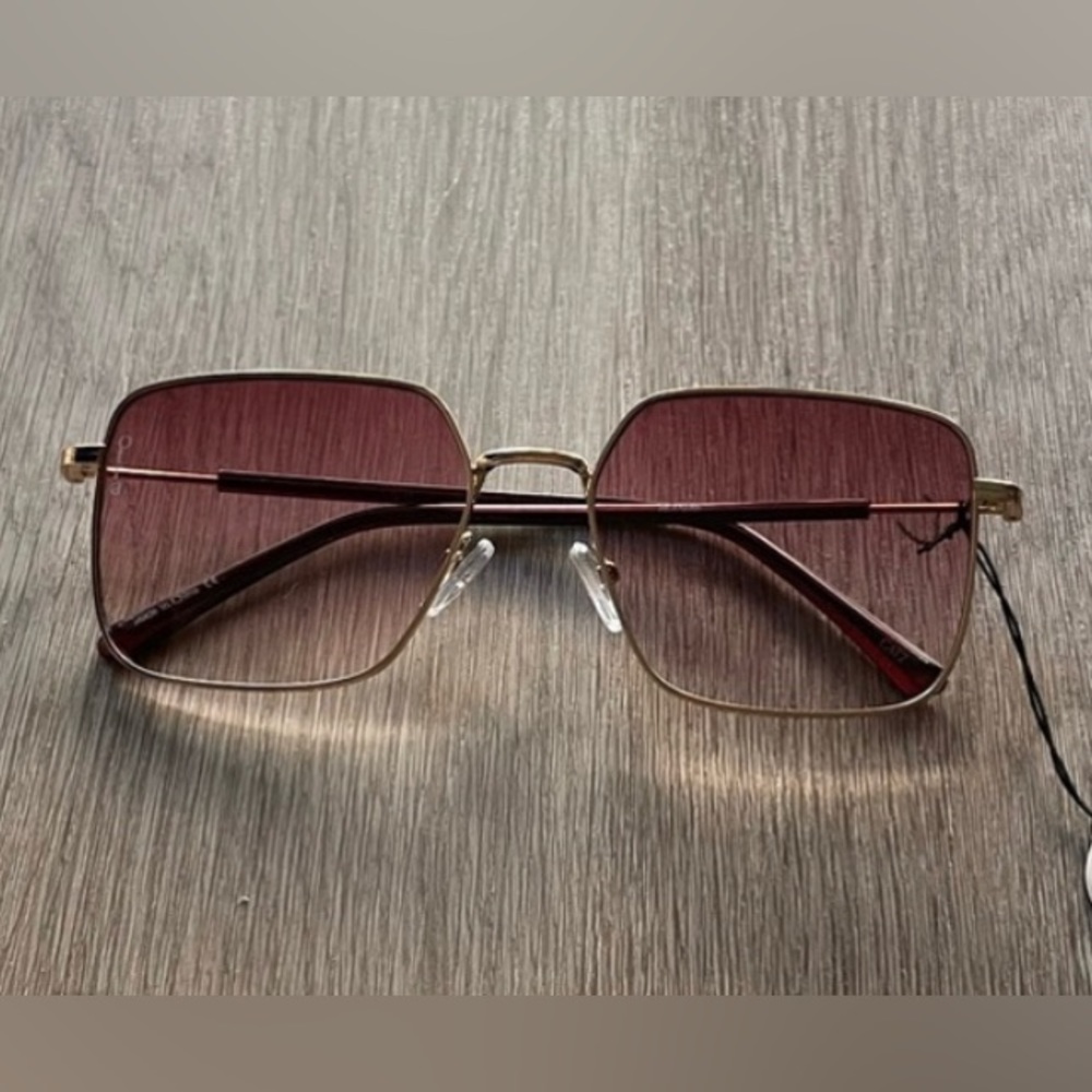Otra Rectangular Rose Gold Statement Sunglasses. … - image 2
